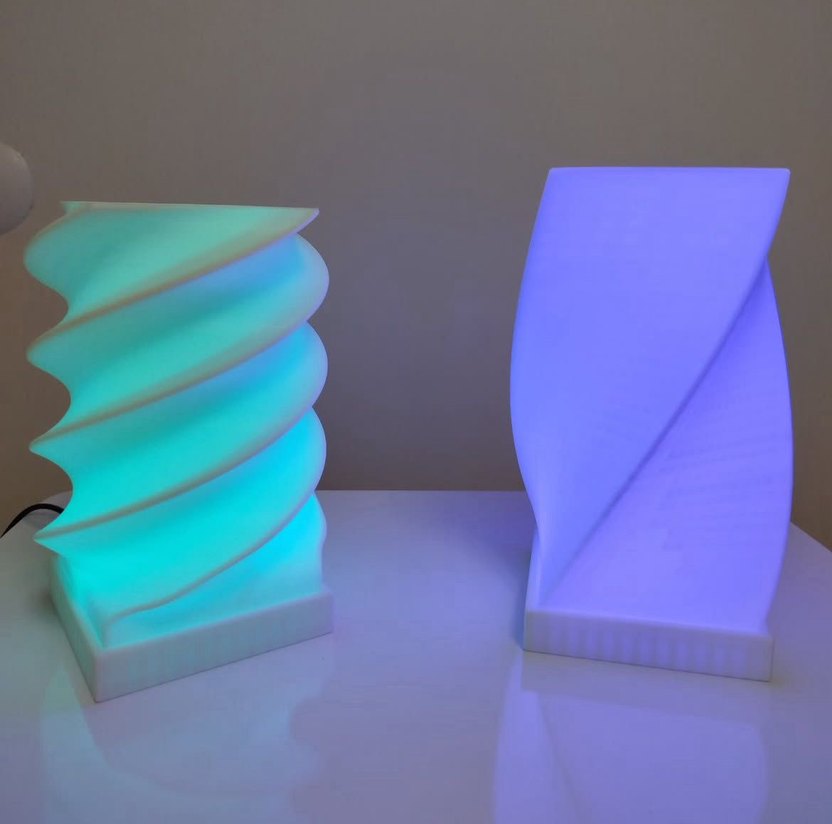 Spiral Şekilli Masa Lambası - Görsel 2