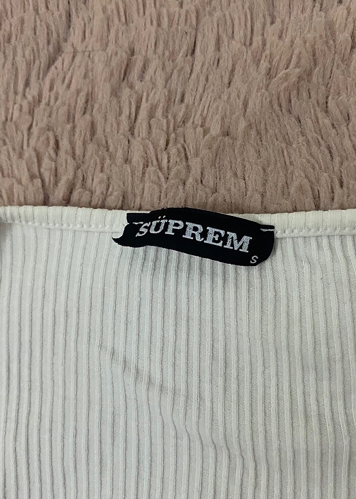 beyaz kare yaka crop - Görsel 2