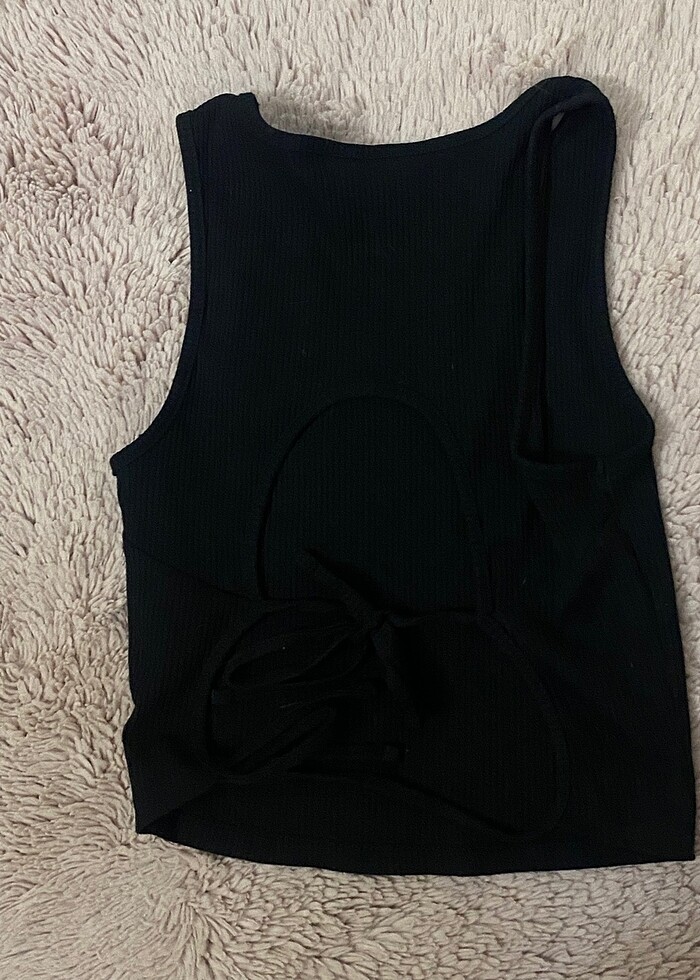 defacto sirt dekolteli crop - Görsel 3