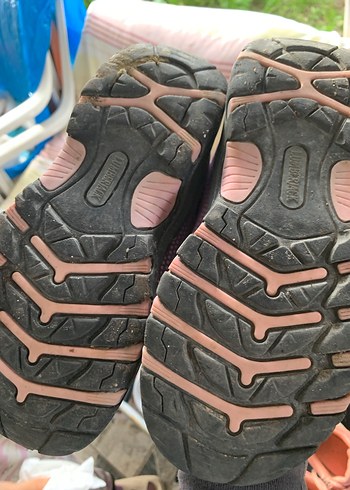 Mor Kız Çocuk Spor Ayakkabı Velcro Bağcıklı - Görsel 2