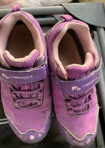 Mor Kız Çocuk Spor Ayakkabı Velcro Bağcıklı - Görsel 3
