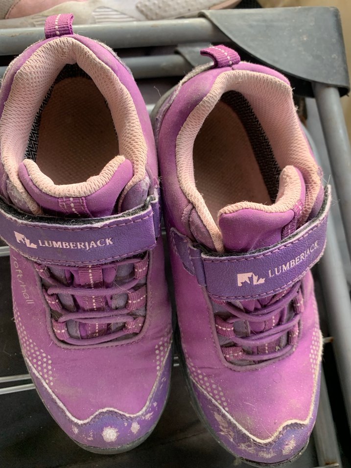 Mor Kız Çocuk Spor Ayakkabı Velcro Bağcıklı - Görsel 3