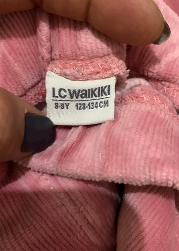 Kız Çocuk Pembe Süet Kemerli Tayt - Görsel 3