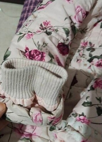 8 Yaş Beden ten rengi Renk Kız çocuk içi polarli mont