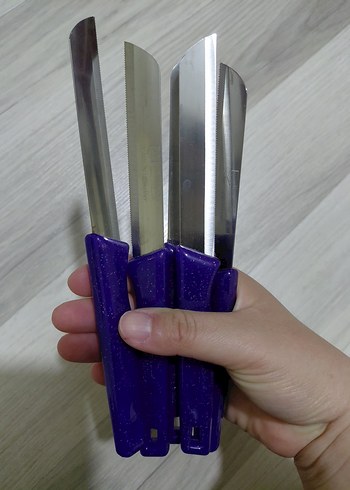 Beden Solingen Mor Mutfak Bıçağı Seti, Almanya Üretimi