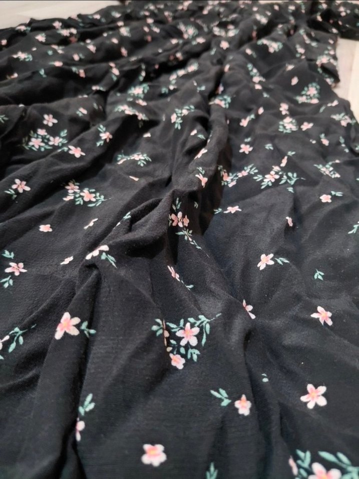 Siyah Bağlama Desenli Hamile Tulum - Görsel 4