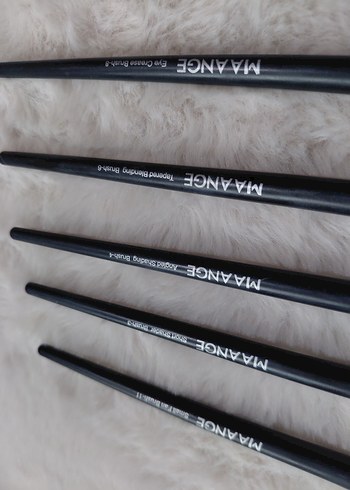 Maange 5 Parça Siyah Makyaj Fırça Seti - Görsel 4