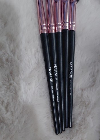 Maange 5 Parça Siyah Makyaj Fırça Seti - Görsel 5