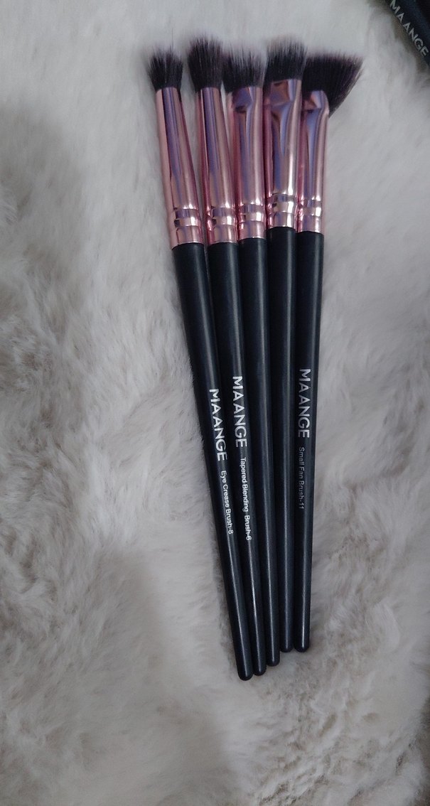 Maange 5 Parça Siyah Makyaj Fırça Seti - Görsel 5