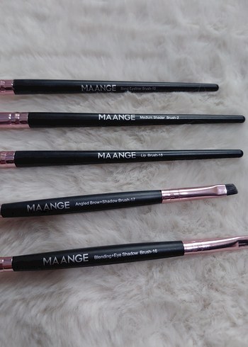 MAANGE 5 Parça Siyah Makyaj Fırça Seti - Görsel 3