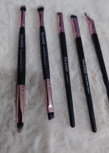 MAANGE 5 Parça Siyah Makyaj Fırça Seti - Görsel 2