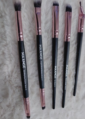 MAANGE 5 Parça Siyah Makyaj Fırça Seti - Görsel 5