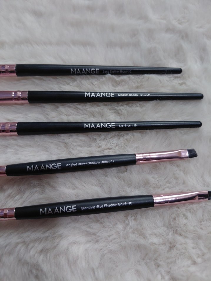 MAANGE 5 Parça Siyah Makyaj Fırça Seti - Görsel 3