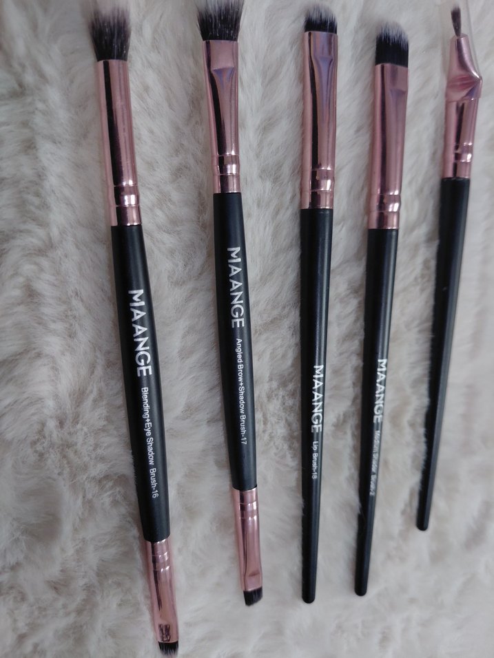 MAANGE 5 Parça Siyah Makyaj Fırça Seti - Görsel 5