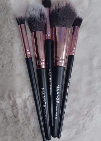 MAANGE 5 PARÇA SİYAH MAKYAJ FIRÇA SETİ - Görsel 7