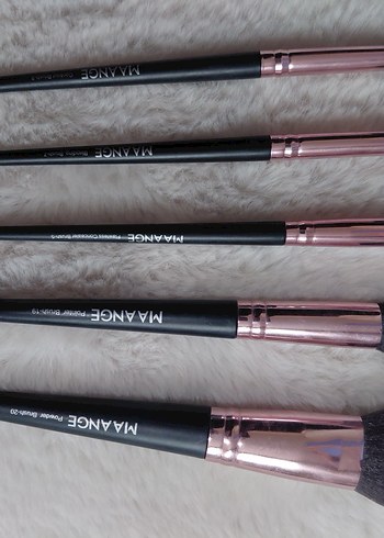 MAANGE 5 PARÇA SİYAH MAKYAJ FIRÇA SETİ - Görsel 6