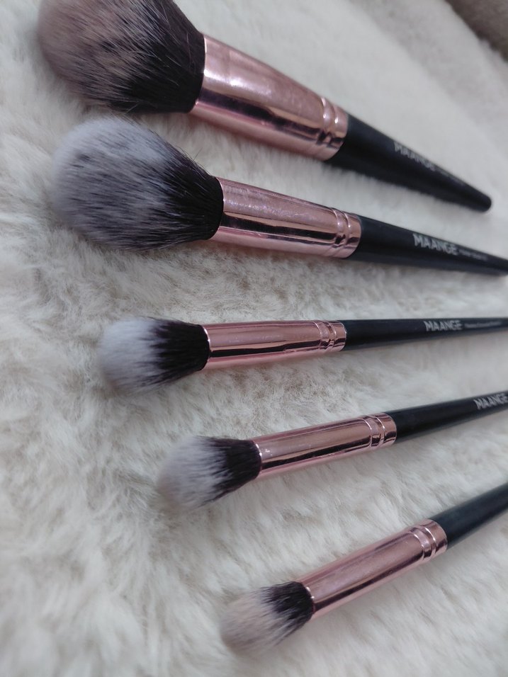 MAANGE 5 PARÇA SİYAH MAKYAJ FIRÇA SETİ - Görsel 5