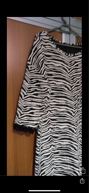 Diğer Büyük beden zebra elbise
