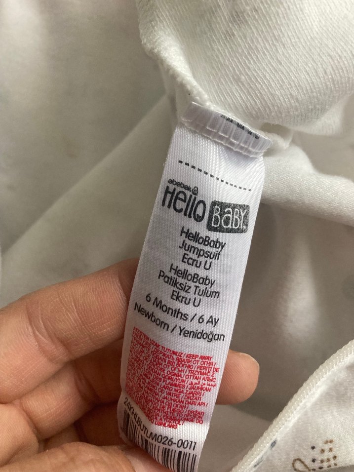 Uzun Kollu Fermuarlı Bebek Tulumu - Görsel 3