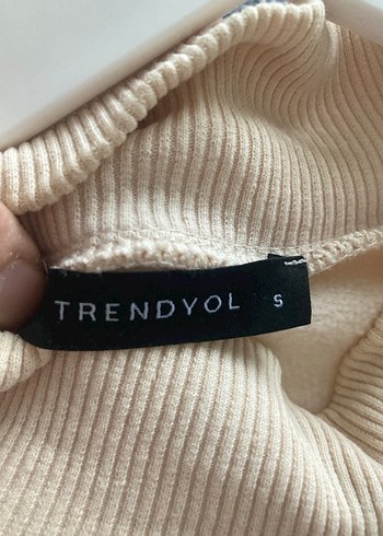 Bej Kadın Sweatshirt, Yuvarlak Yaka, Uzun Kollu - Görsel 3