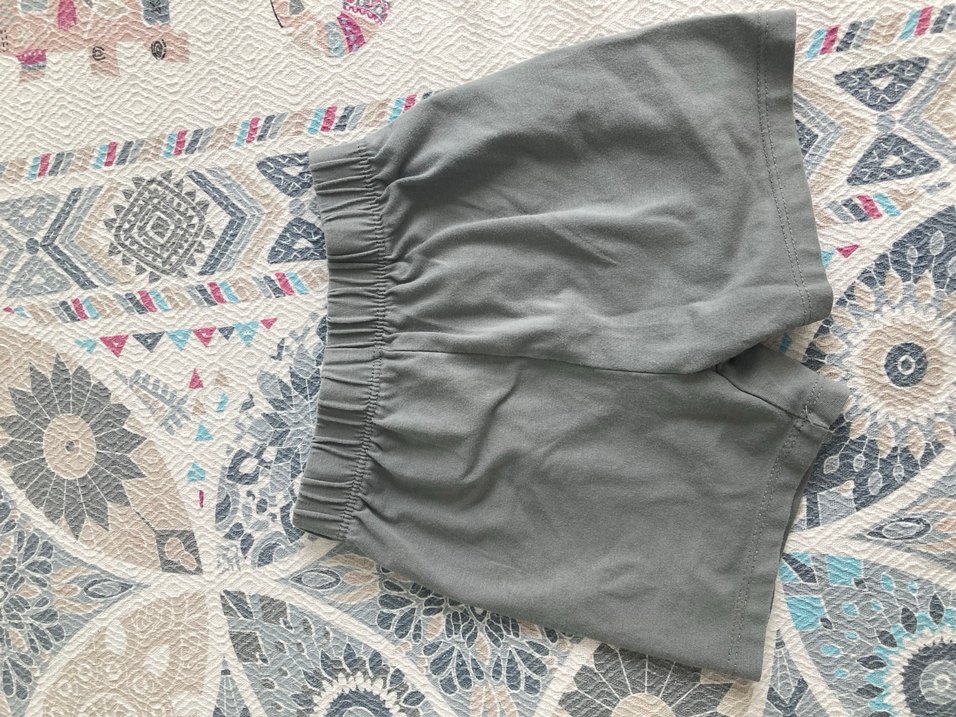 Gri Hamile Mini Şort - Görsel 2