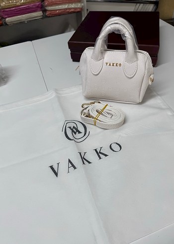 Vakko Beyaz Deri Kadın Çanta