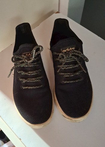 Adidas Kadın Siyah Bağcıklı Spor Ayakkabı - Görsel 2