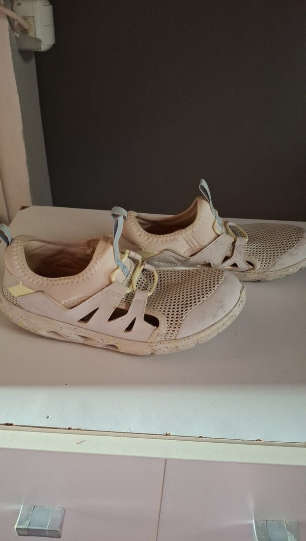 Bej spor
 lastikli çok hafif, rahat yürüyüş günlük ayakkabı - Görsel 2