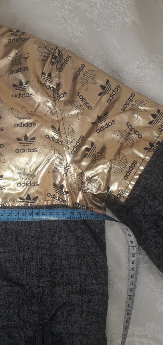 Altın Renkli Kapüşonlu Denim Ceket - Görsel 4