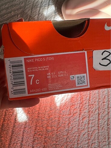23 Beden mavi Renk Orjinal nike