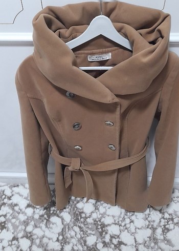 Düğmeli Bej Midi Kadın Kaban38,40uyumlu - Görsel 10