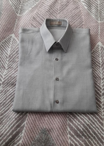 l/xl Beden gri Renk damat orjinal ürün41,42 Gri ve kahve tonu karışımı Erkek Gömlek