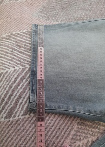 Orjinal 42,44uyumlu Mavi Erkek Kot Şort Bol Kesim - Görsel 4