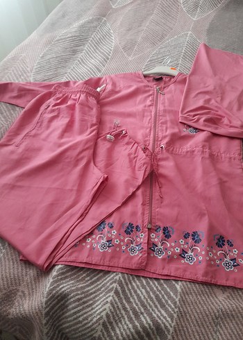 Pembe Nakışlı hasema 3lü Takım - Görsel 6