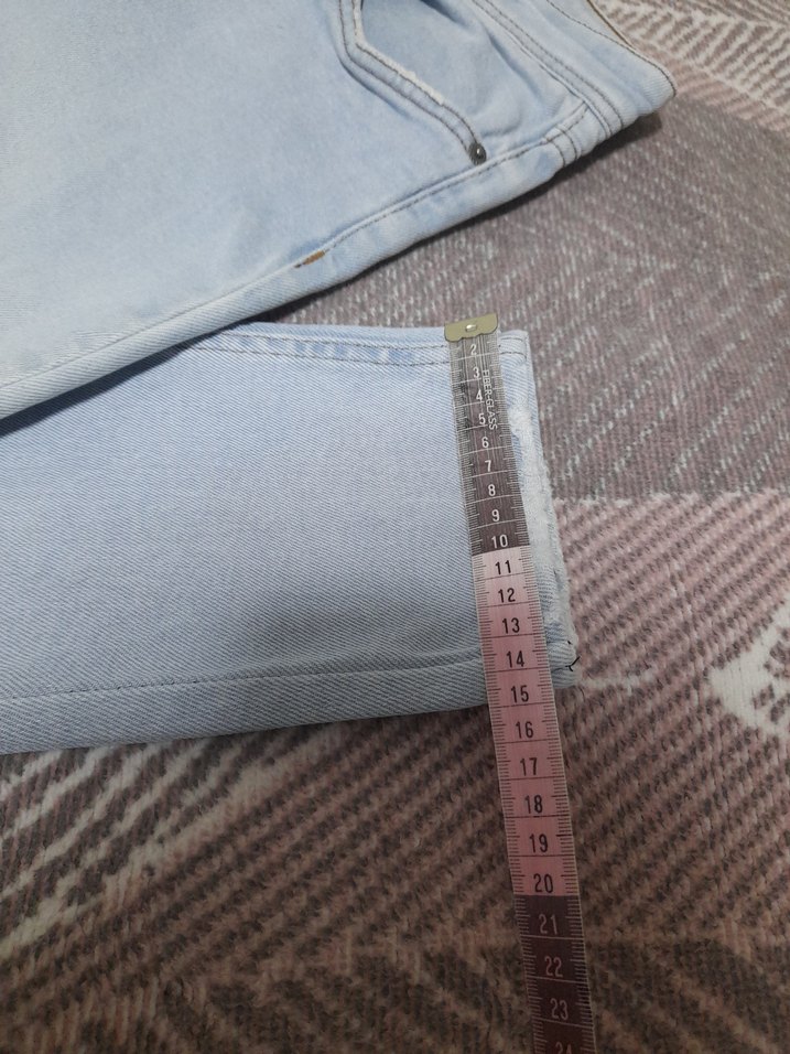 orjinal zara mavi renk32-32beden Rahat Kesim Erkek Kot Pantolon - Görsel 4