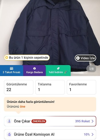 kalın içi polar soğuk geçirmez mont48, 52 arası uyumlu sıfır - Görsel 11