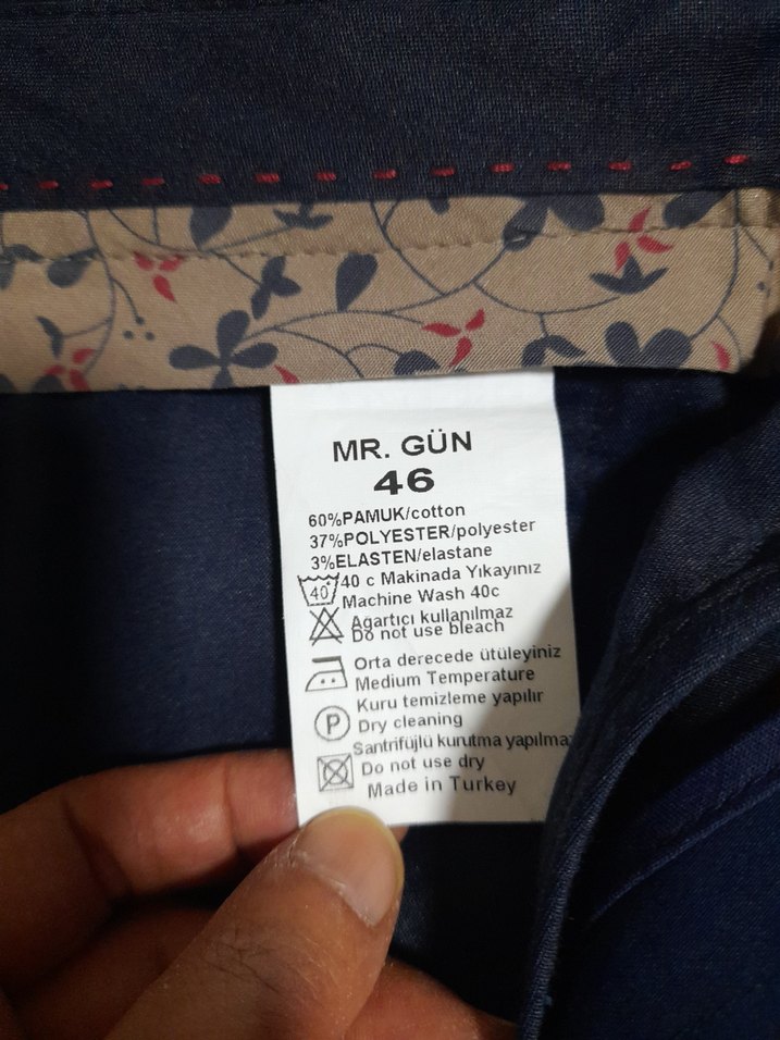 erkek Lacivert 44,46 uymlu Kumaş Pantolon - Görsel 2