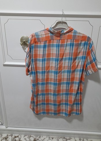 Erkek gömlek 44,46uyumlu Kısa Kollu Kareli Gömlek - Görsel 6