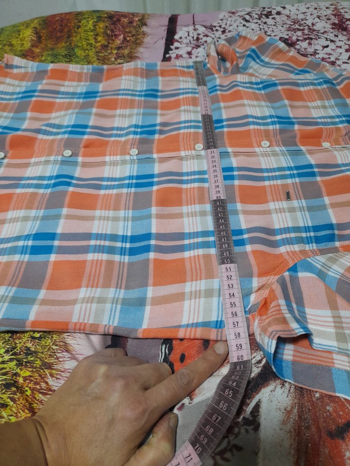 Erkek gömlek 44,46uyumlu Kısa Kollu Kareli Gömlek - Görsel 4