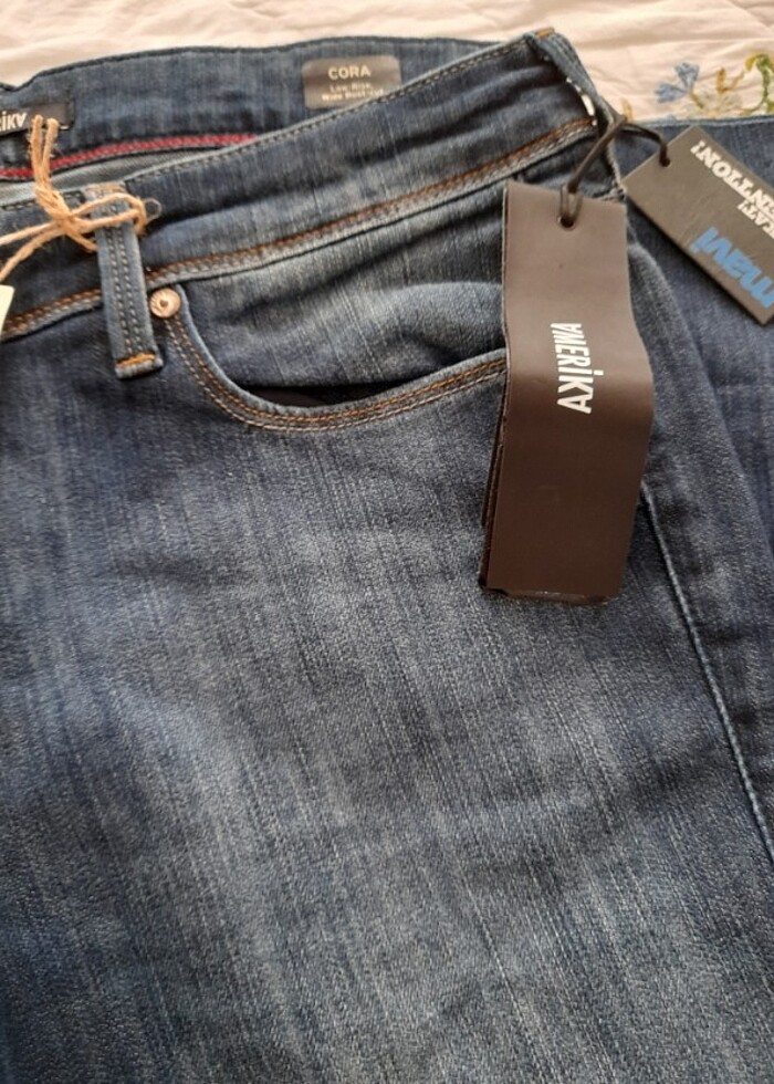 Mavi amerika cora orjinal ürün sıfır 32-32 beden - Görsel 4