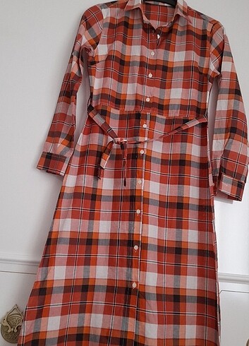 Gömlek elbise M-L uyumlu sıfır ürün - Görsel 4