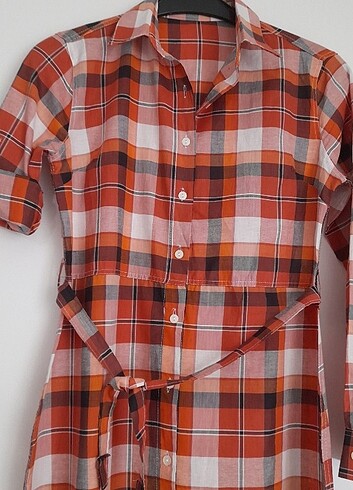 Gömlek elbise M-L uyumlu sıfır ürün - Görsel 7