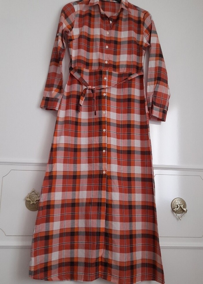 Gömlek elbise M-L uyumlu sıfır ürün - Görsel 2