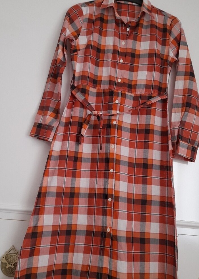 Gömlek elbise M-L uyumlu sıfır ürün - Görsel 4