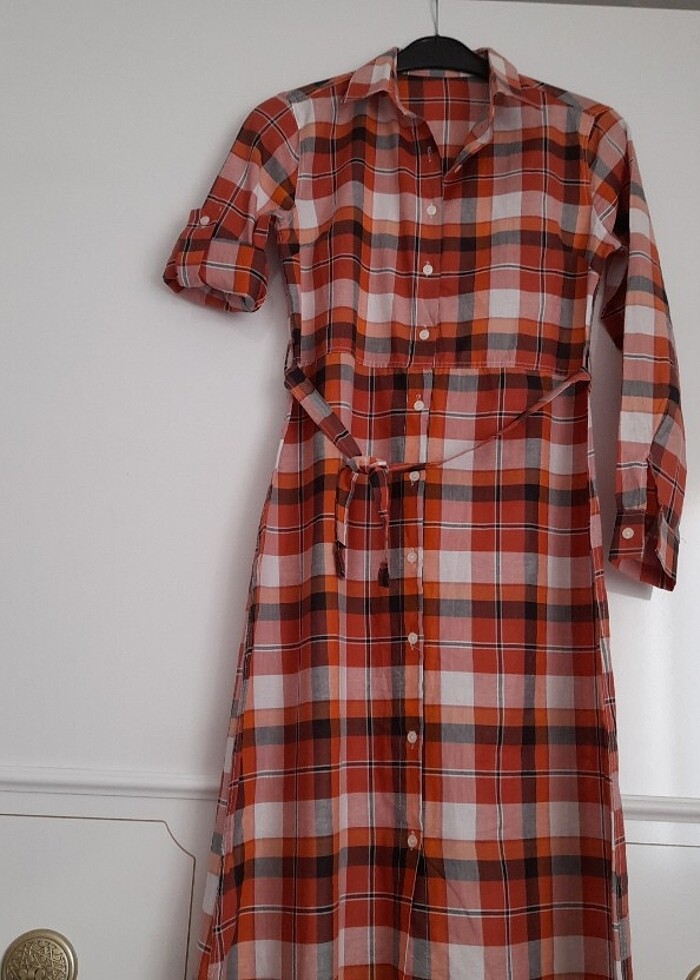 Gömlek elbise M-L uyumlu sıfır ürün - Görsel 5