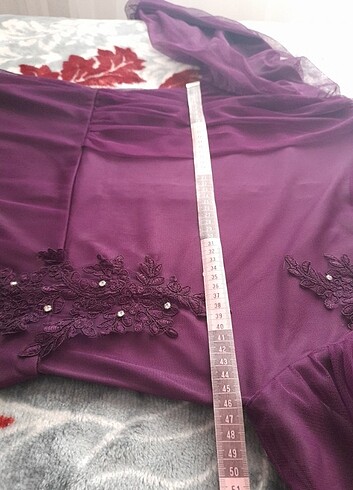 Abiye elbise tül detaylı 40ve42 uyumlu kusursuz - Görsel 8