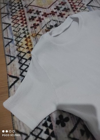 Beyaz Kadın Triko Sweatshirt - Görsel 2