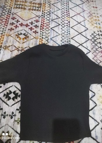 Beyaz Kadın Triko Sweatshirt - Görsel 4