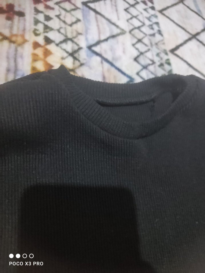 Beyaz Kadın Triko Sweatshirt - Görsel 5