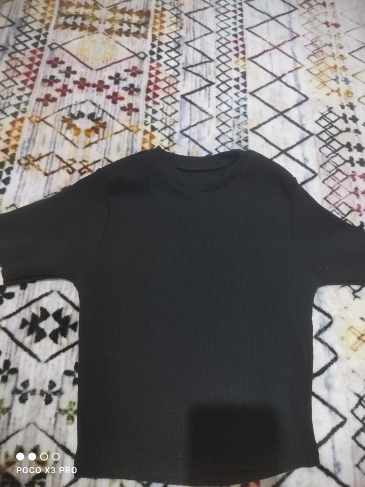 Beyaz Kadın Triko Sweatshirt - Görsel 4